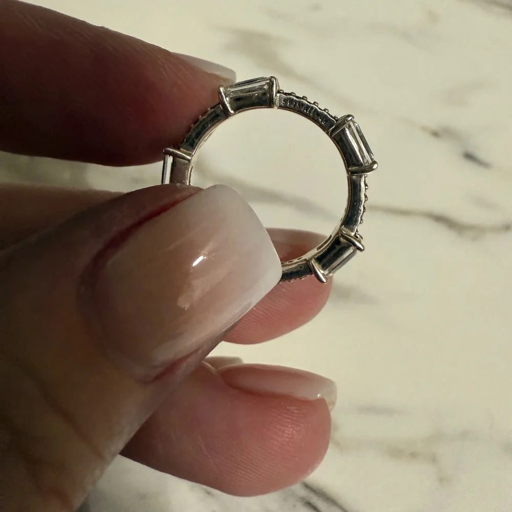 TRADE. Pandora Sterling Silver Rings. Stacking Set of 3 - Picture 3 of 6